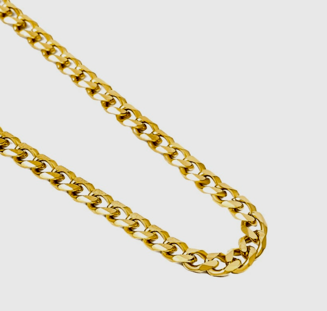 4mm Chaîne Cubaine (Or) - Ovation Designs