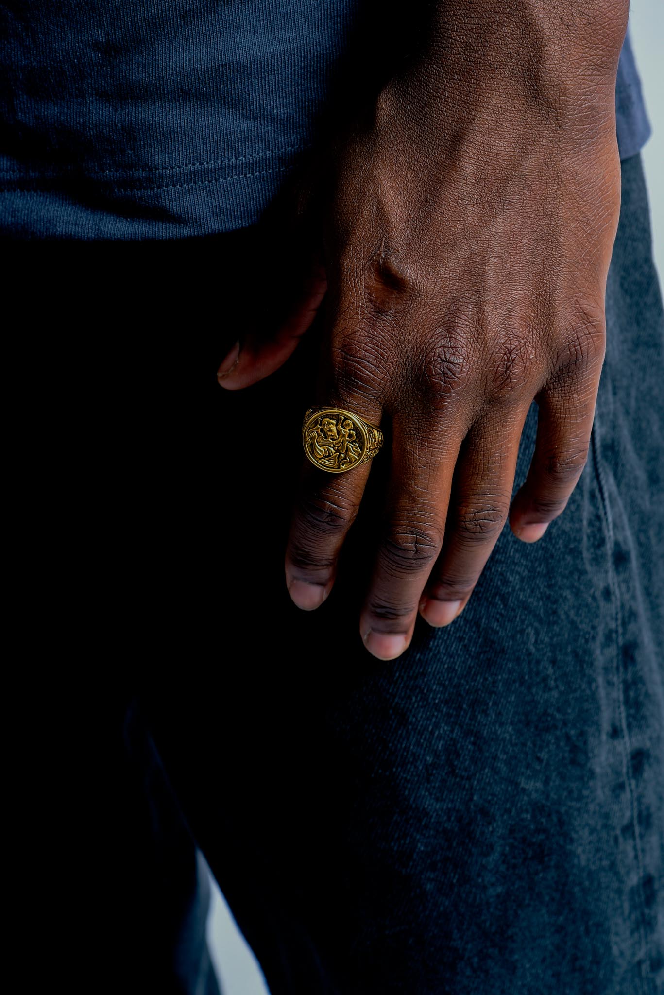 Bague St. Christopher (Or) - Ovation Designs