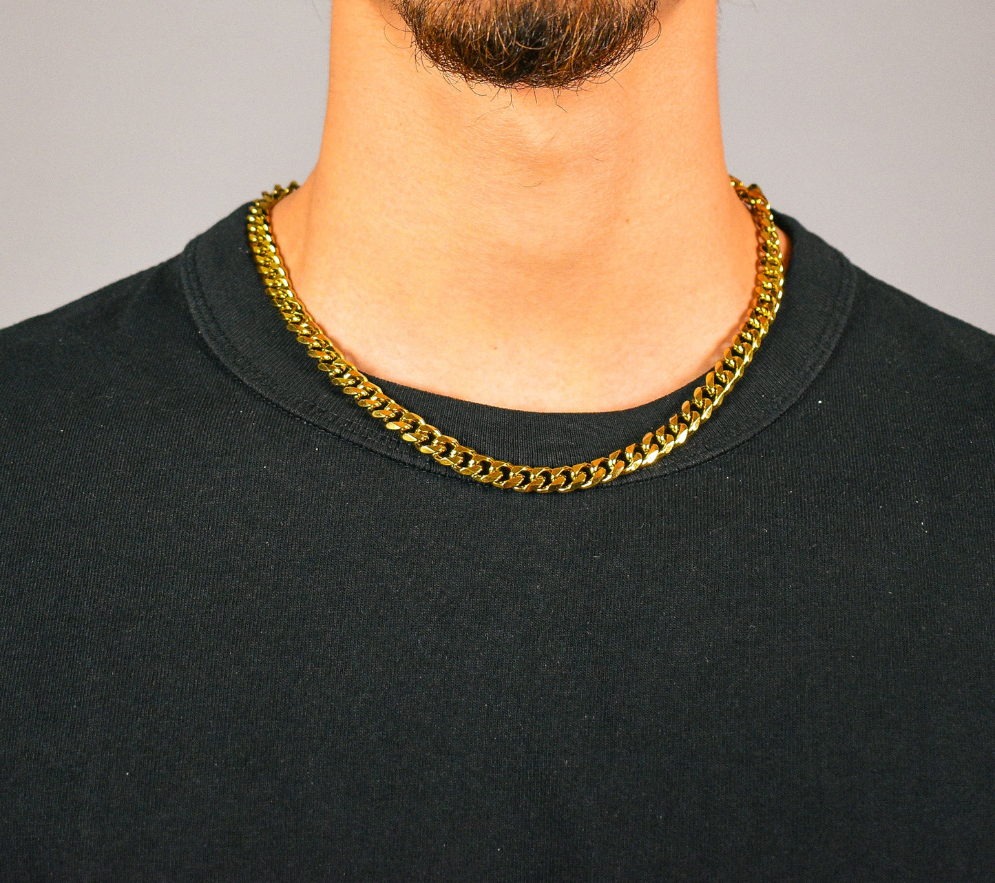 Chaîne Cubaine 8mm (Or) - Ovation Designs