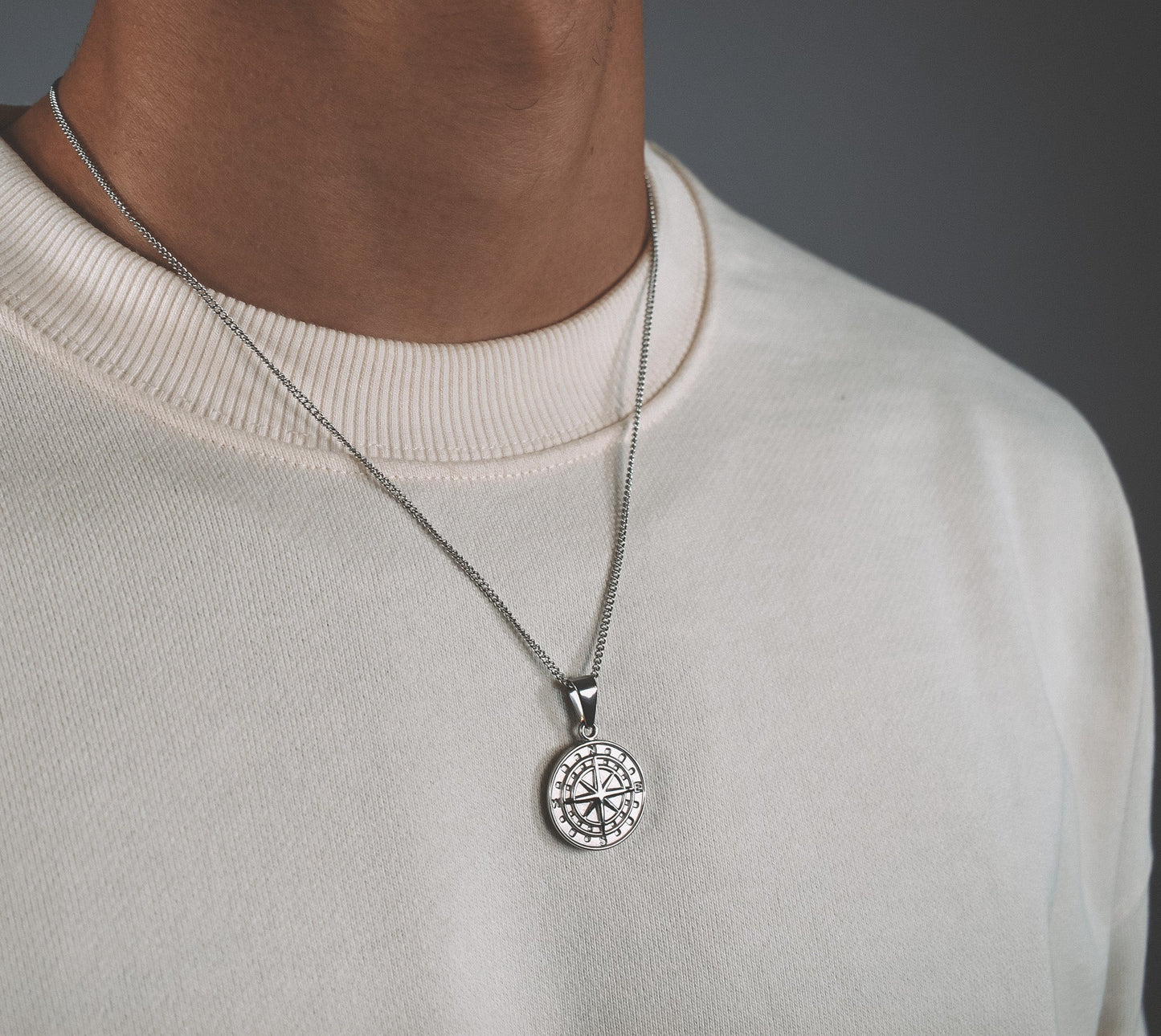 Pendentif Boussole (Argent) - Ovation Designs