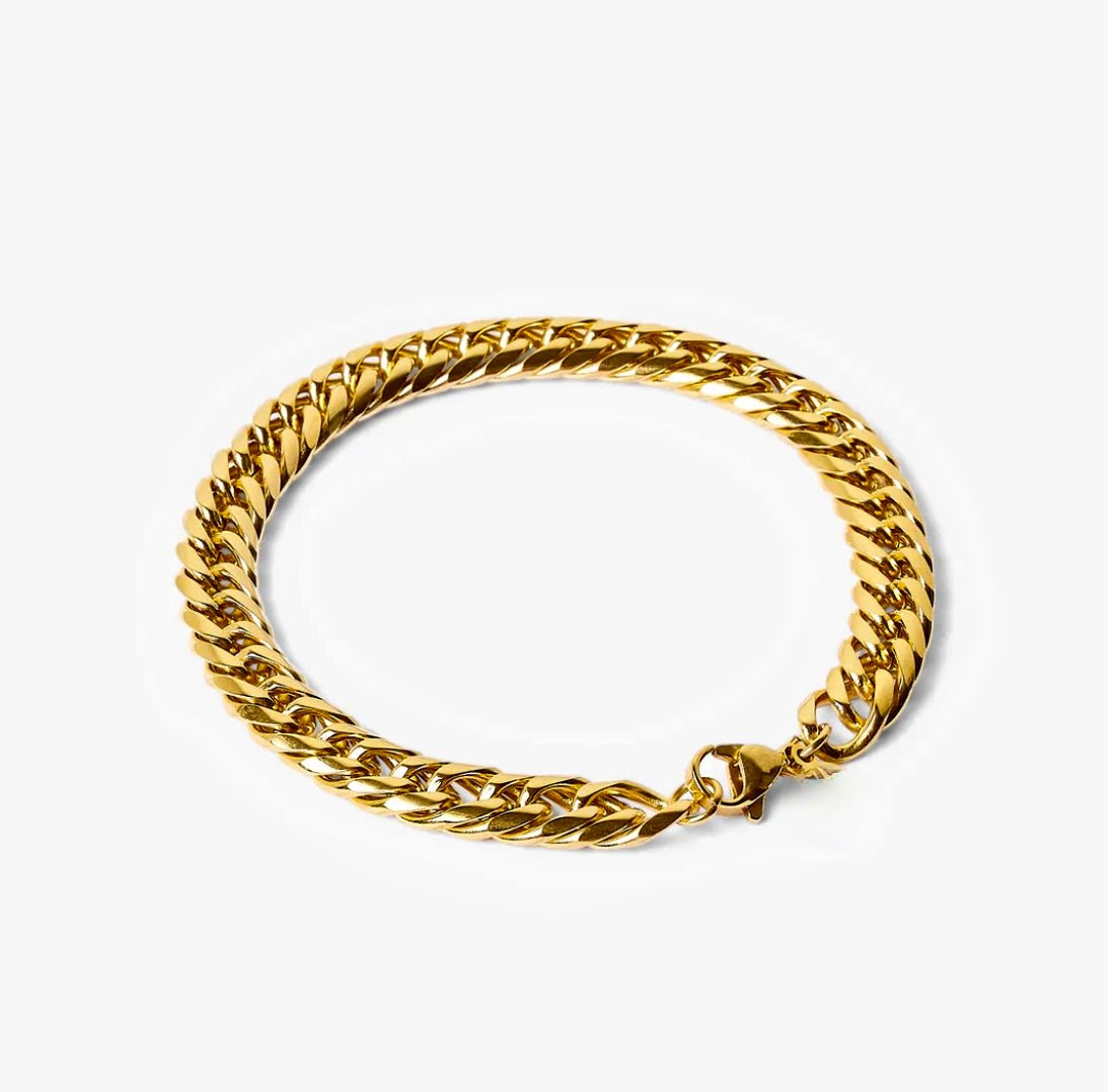 Bracelet Cubain 8mm (Or)