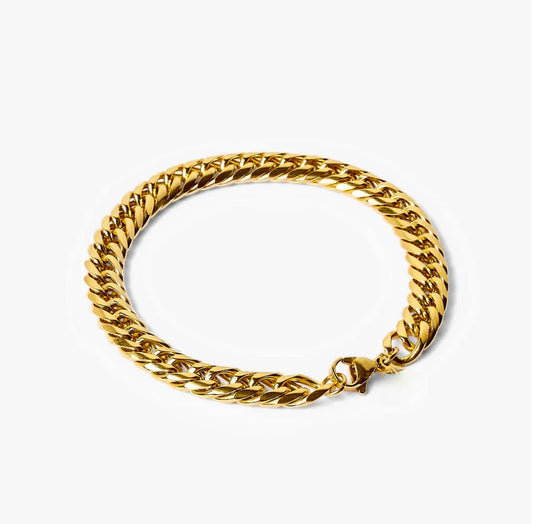 Bracelet Cubain 8mm (Or)