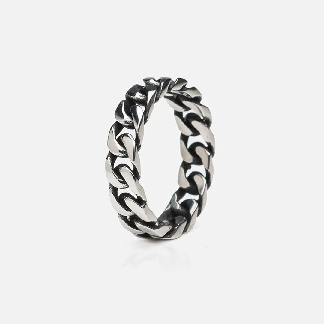 Bague Maille Cubaine (Argent)