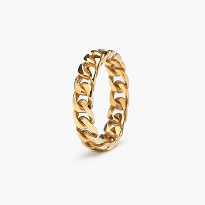 Bague Maille Cubaine (Or)