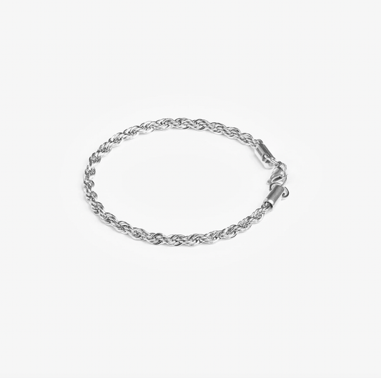 Bracelet Corde (Argent) - Ovation Designs